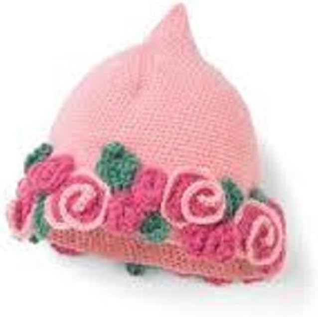 San Diego Hat Baby Pink Flower Floral Pixie Beanie Cap 6-12 Months