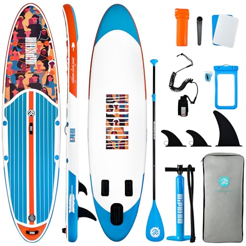 Image of Niphean Inflatable Stand Up Paddle Board with SUP Accessories, Anti-Slip EVA Deck, 10'6'' Inflatable Paddle Boards for Adults & Youth of All Skill Levels