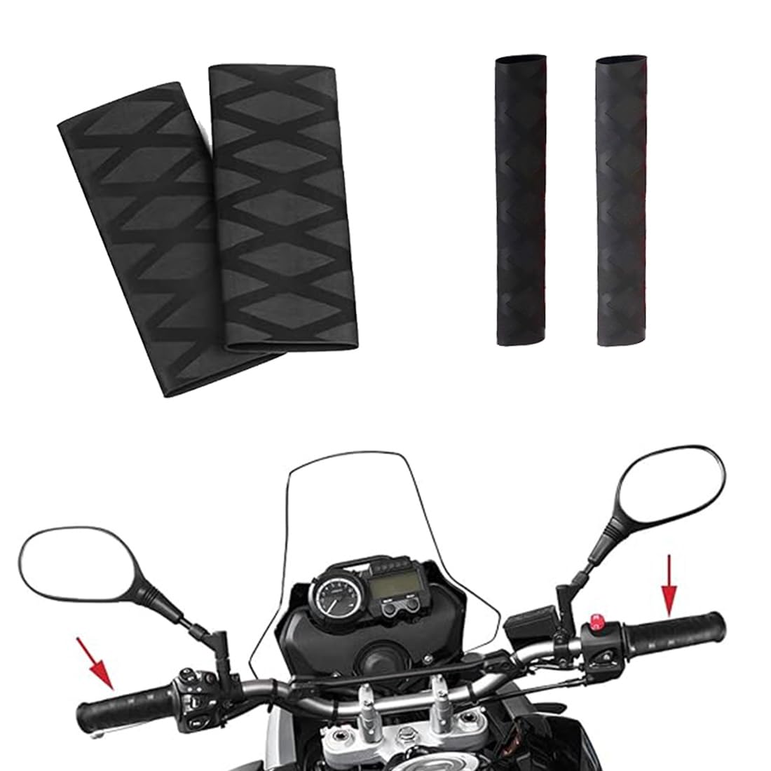 Coprimanopole Moto R1200GS R1250GS F850GS F800GS Termorestringente Universale 4 Pezzi