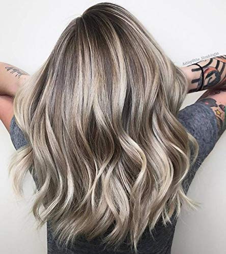 VeSunny 14inch Tape in Extensions Blonde Human Hair Color #20 Dirty Blonde Highlights #60 Platinum Blonde Remy Hair Tape in Hair Extensions 20PC 50G