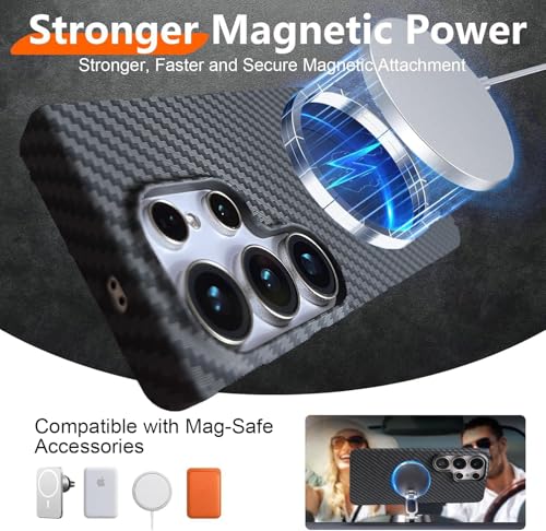 Coque carbone Samsung S22 Ultra fine MagSafe rigide anti-rayures - 3