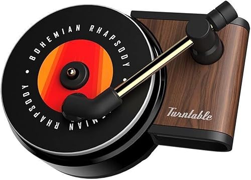 Topaliving Ambientador para automóvil, difusor de fragancia para automóvil con clip de ventilación en diseño de reproductor de discos de estilo