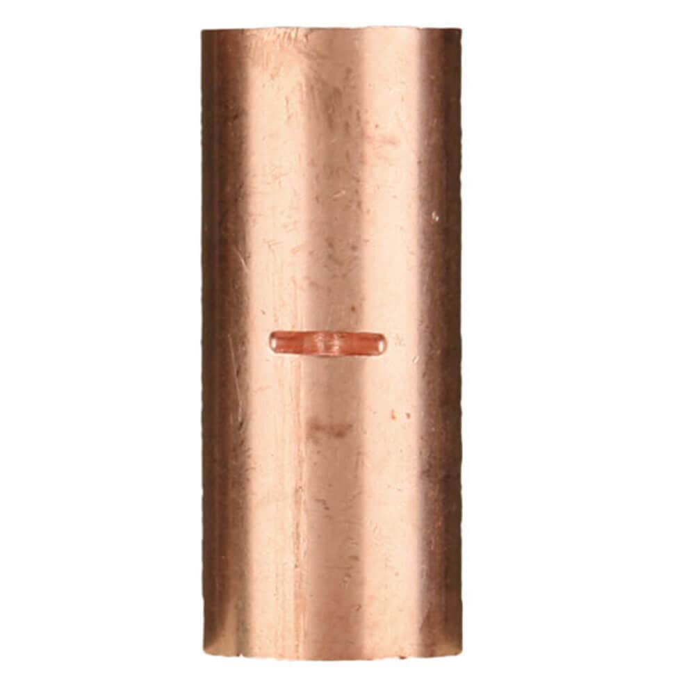 Install Bay Copper Uninsulated Butt Connector 1/0 Gauge Package of 10