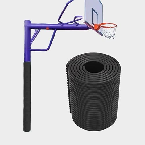 Gtzly Pole Padding for Basketball Hoops, Wrap Around Pole Wrap oo Protect Cars/Pipes, Durable Basketball Poles Pad Outdoor and Indoor(Black,200cm/6.6ft)