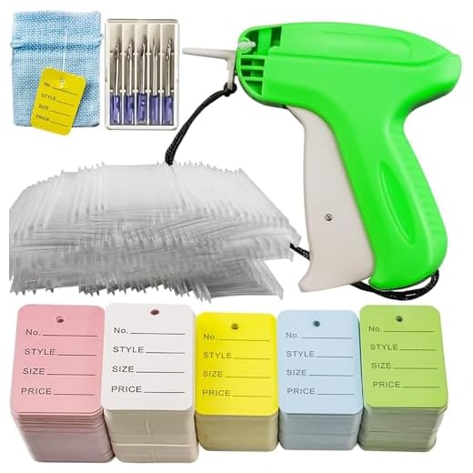 Vmiapxo 5506 Pcs Clothing Tag Machine Kit, Label Applicator Dressmaker Labels Industrial Clothing Tagger Tag Machine with 5 Pcs Steel Needles 5000 Pcs 2" Barbs Fasteners 500 Pcs Price Tags