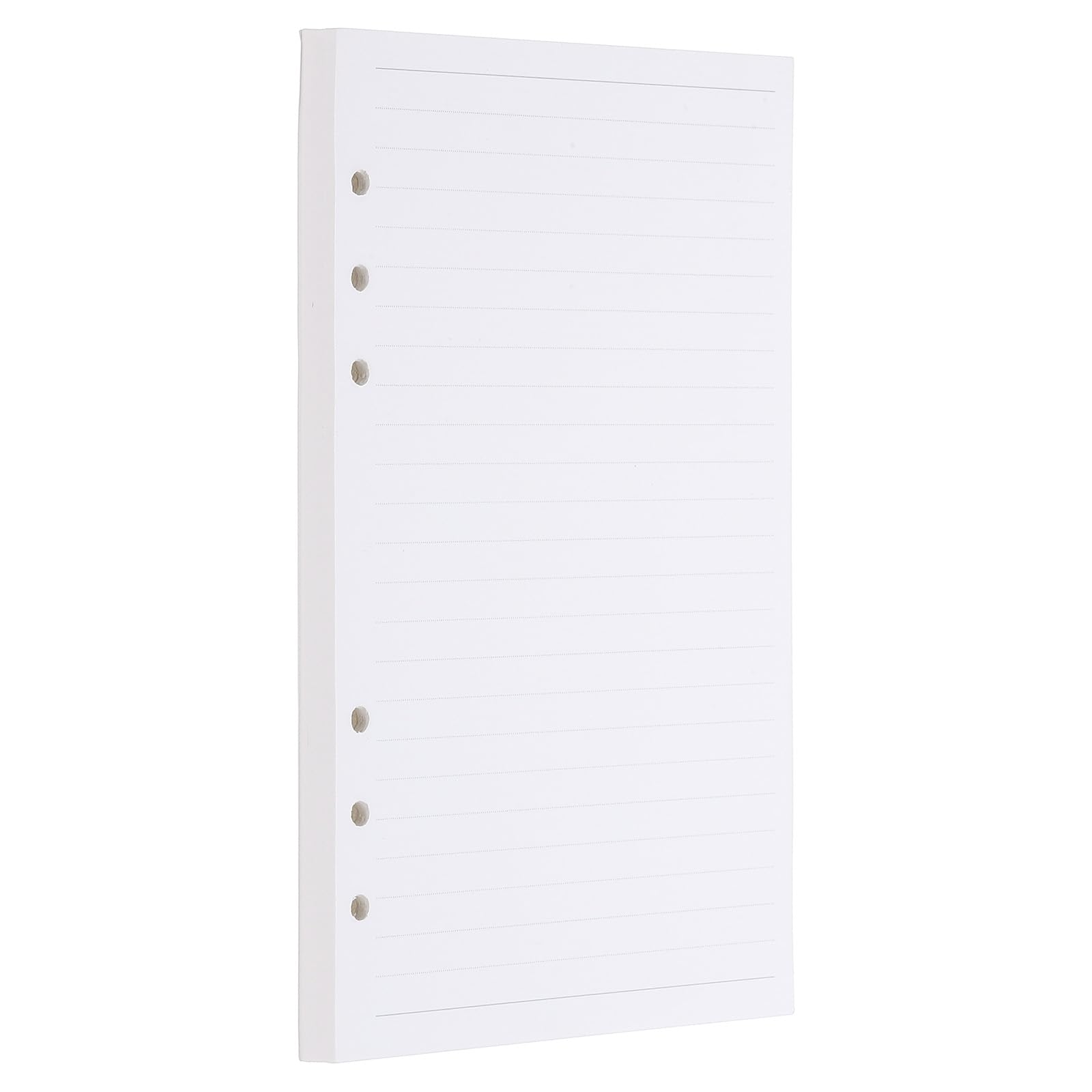 PATIKIL A5 Ruled Refills Inserts 6-Ring Binder Loose Leaf Planner Filler Paper Planner Inserts, 80 Sheets/160 Pages, Lined, White
