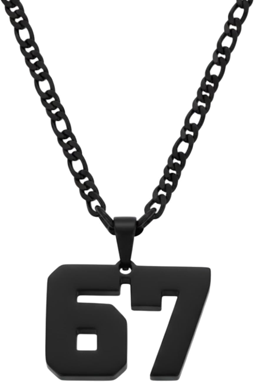 Acun 67 Pendant Necklace for Men & Women Meme Jewelry Hip Hop Streetwear & Football Chain