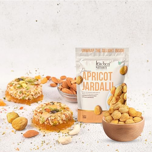 Image of KitchenSmith Apricot Jardalu - Pack of 3 (250gm Each) | Exotics Dry Fruits | Apricots Jardalu (with Seeds) | Naturally Sourced, No Added Sugar, Rich In Vitamins & Juicy