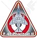 F-4 PHANTOM II EGYPT McDonnell Douglas F-4E - Adesivo in vinile, 95 mm