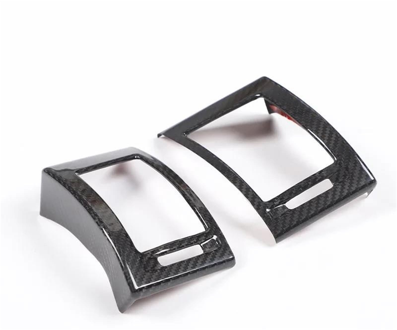 for Jaguar for F-Type 2013-2024 ABS Matte Black Car Center Console Side Air Outlet Frame Decorative Cover Sticker(Real Carbon Fiber)