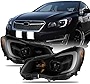 AKKON - For 2012-2015 Subaru Impreza / 2013-2015 XV Crosstrek Halogen Projector Black Smoked Headlights -w/Tube Parking