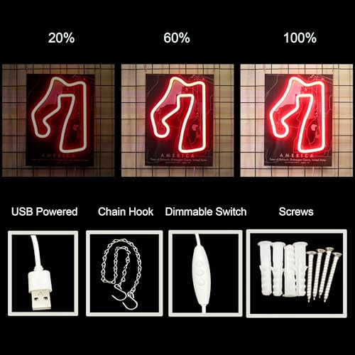 Image of America Formula 1 Circuit Race Car Neon Sign Led Light Up Sign Pop Art With UV Printed background Room Wall Decor Man Gaming Room, Kids Room, Bar Decoration, Birthday Party Gifts