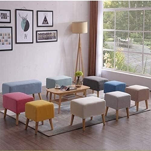 FTOQWZXV 折りたたみ式フットスツール 無垢材の脚付き 長方形ソファ