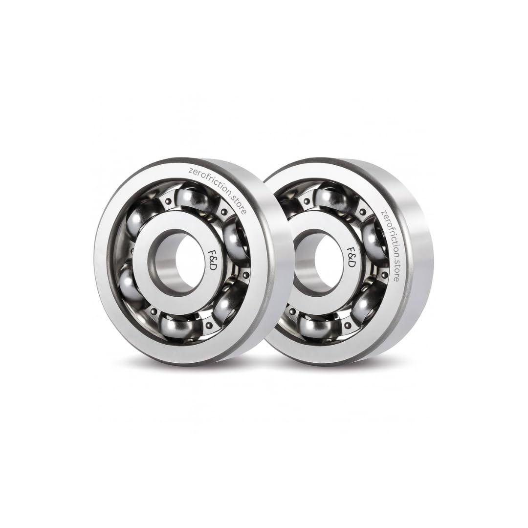 6205 Plain Pack of 2 Deep Groove Ball Bearing Open Type pre lubricated, Choose F&D bearings for Smooth & Reliable low cost runs. (6205 Open)-image-40