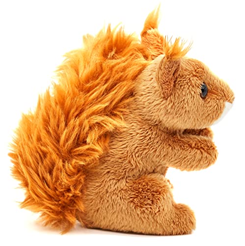 Uni-Toys - Eichhörnchen Plushie - 13 cm (Höhe) - Plüsch-Waldtier - Plüschtier, Kuscheltier