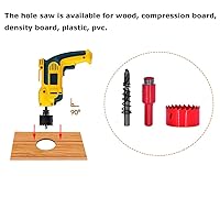 Vista 5 de TuTuYa 10 piezas de pasacables de escritorio, pasacables de escritorio de 1-3/8 pulgadas (35 mm) con sierra de agujero, ideal para cables de mesa