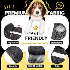 Premium reinforced pet neck brace for dogs and cats superior support and comfort adjustable and breathable recovery collar post surgery dog cone alternative stops licking and biting  urban country home decor