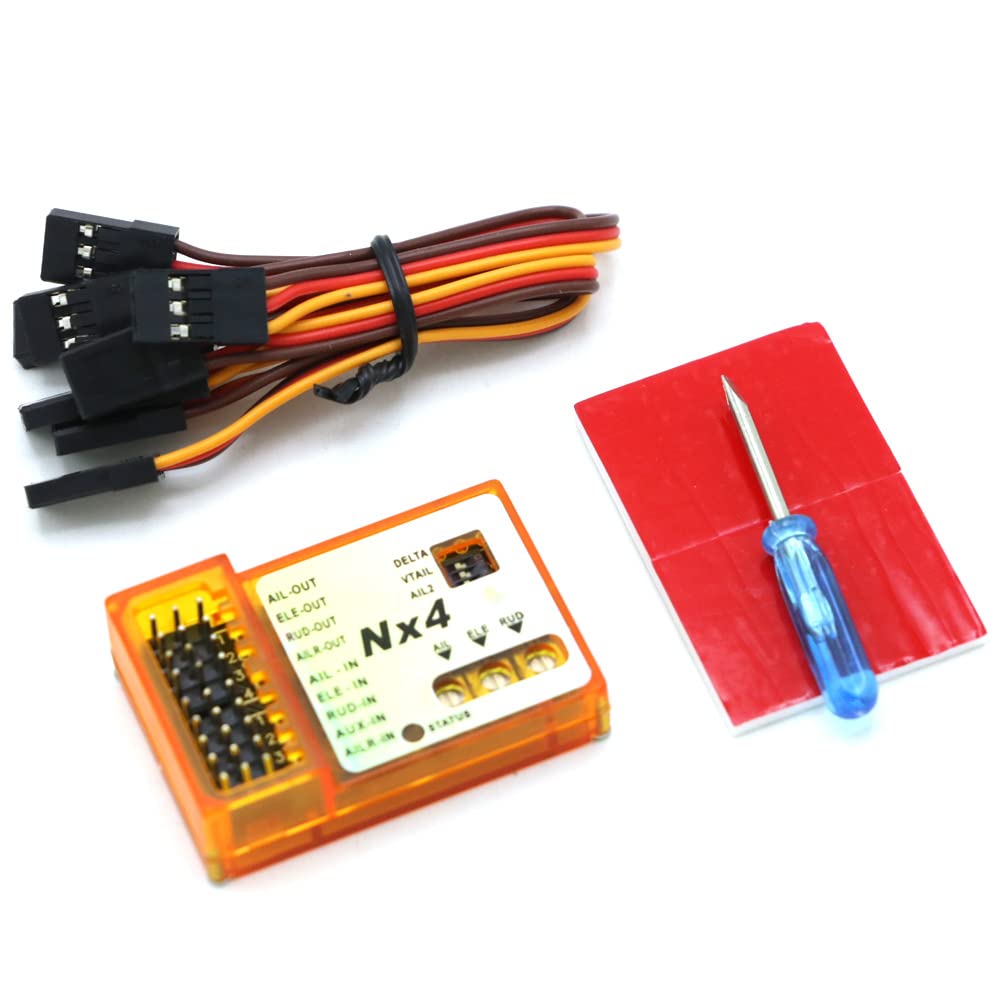 DollaTek NX4-PRO 3D Controllore di Volo Giroscopio Stabilizzatore Autobalance FC Per Aereo RC Ala Fissa V-tail