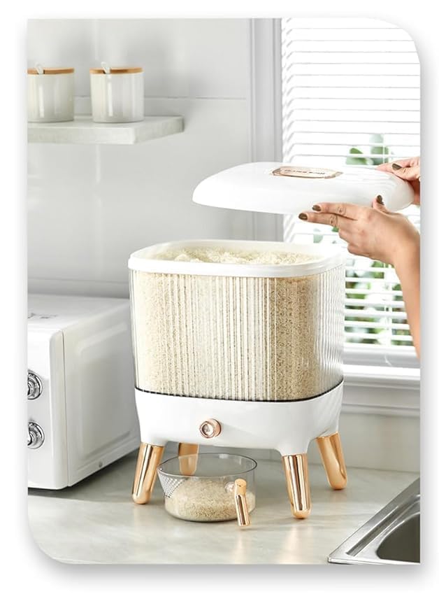 Image of Wall Mounted Cereal Food Dispenser For Kitchen 6 Grid Dry Food Dispenser Space Saving Food Storage Containers for Cereal, Rice, Nuts, Candy (JK-163)