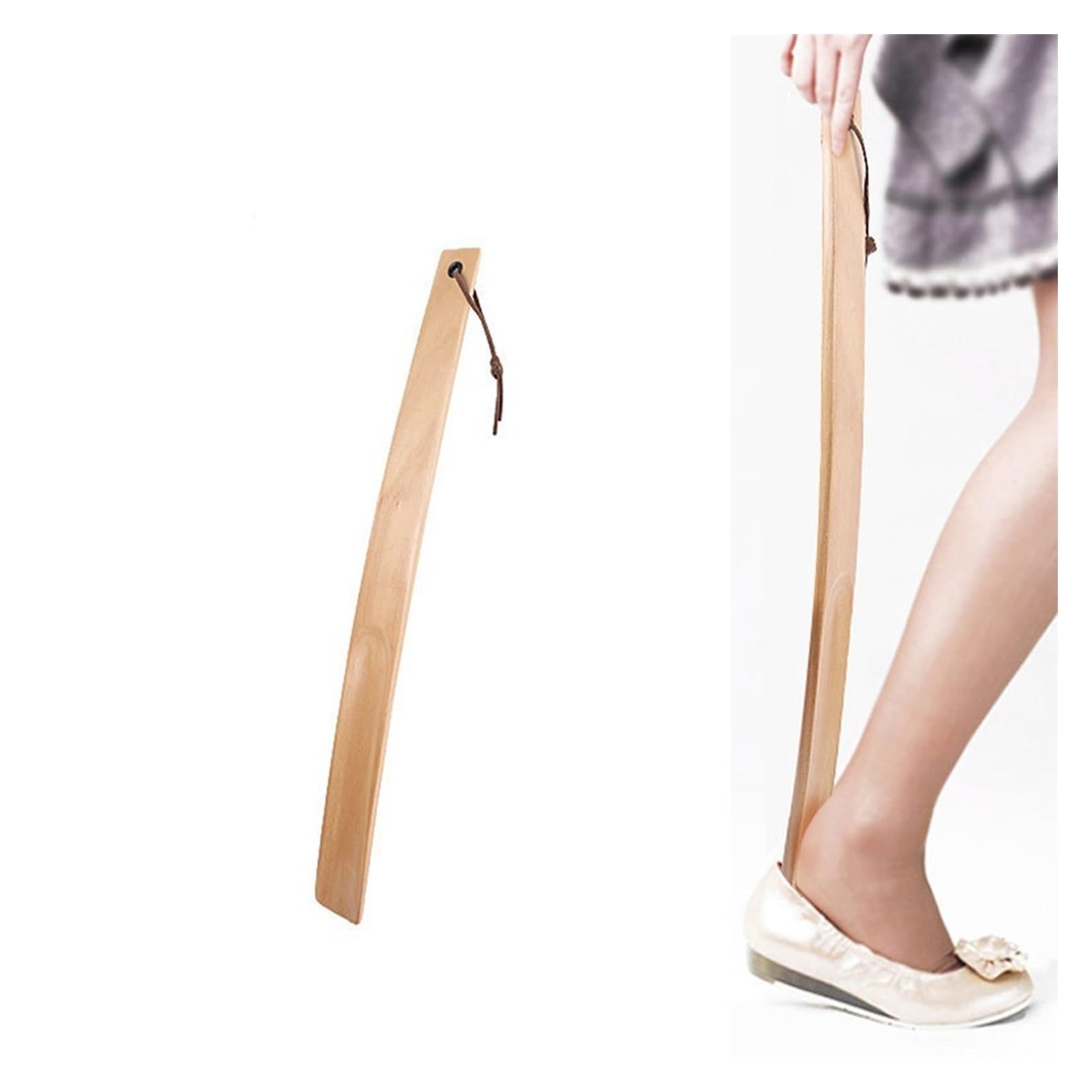 calzascarpe, Calzascarpe professionale in legno da 38 cm, flessibile