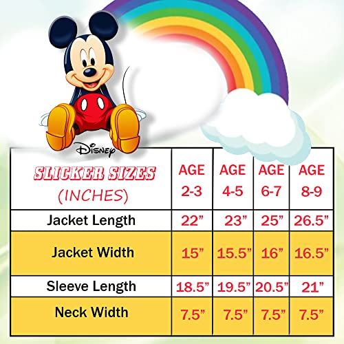 Disney Mickey Mouse Boys Blue Rain Slicker - Size Medium, 4-5 #TOP5