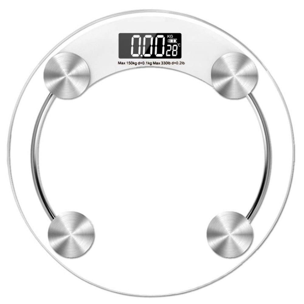 SMLZV Digital Bathroom Scales, LCD Display Electronic Scale High Hardness High Precision Anti-Drop Digital Smart Balance Electronic LCD Display USB Charging Weight Scale