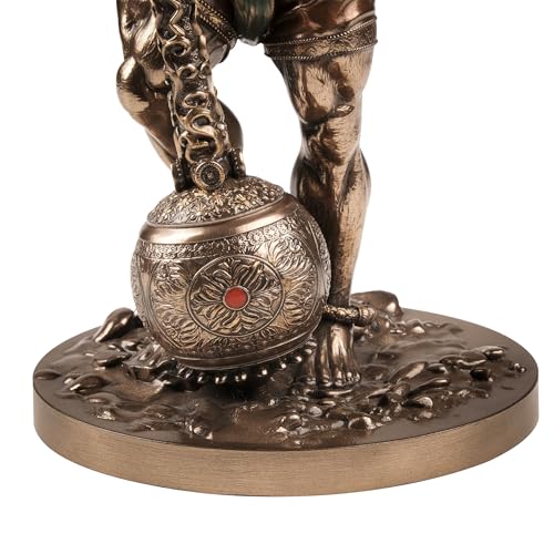Image of Artarium Bahubali Panchmukhi Hanuman Idol for Home & Pooja (9 Inch), Cold Cast Bronze Bajrang Bali Hanuman Ji Murti, Pavan Putra Decorative Showpiece for Mandir, Office & Spiritual Decor