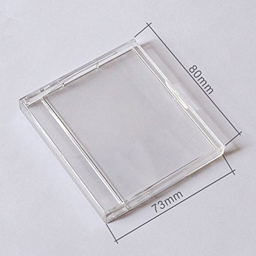 MiniDisc Case, 20 unidades, transparente, plástico, 64 mm x 74 mm