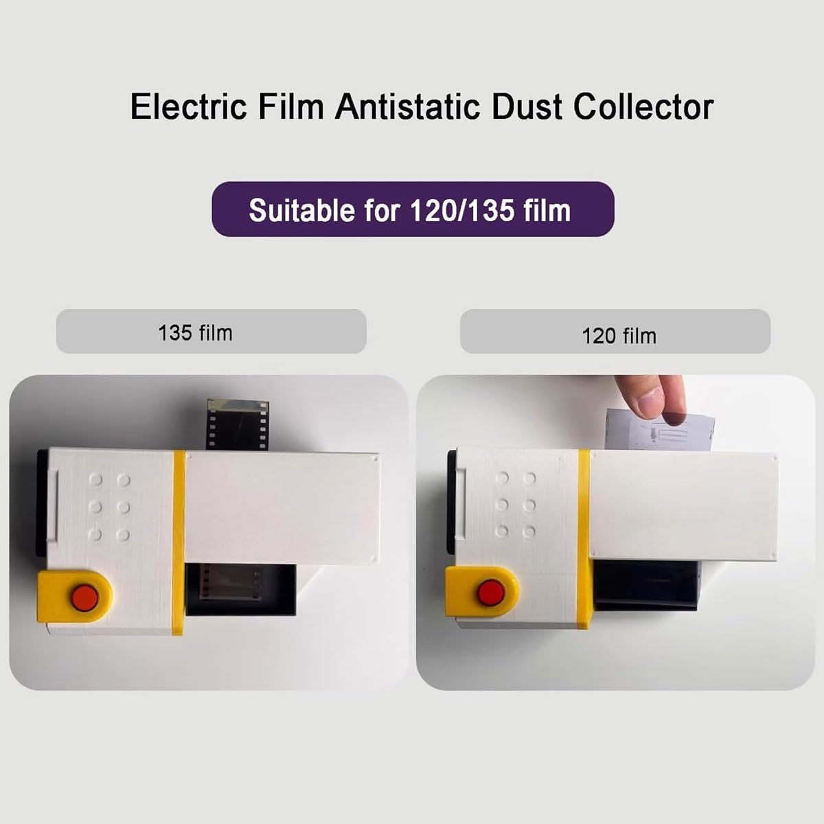 Kit Eléctrico Antiestático Para Eliminar El Polvo De Las Películas, Limpiador De Polvo Para Películas De 135/120 Con Ventilador Con Filtro, Cepillo De Cerdas De Lana Suave Y Caja De Almacenamiento