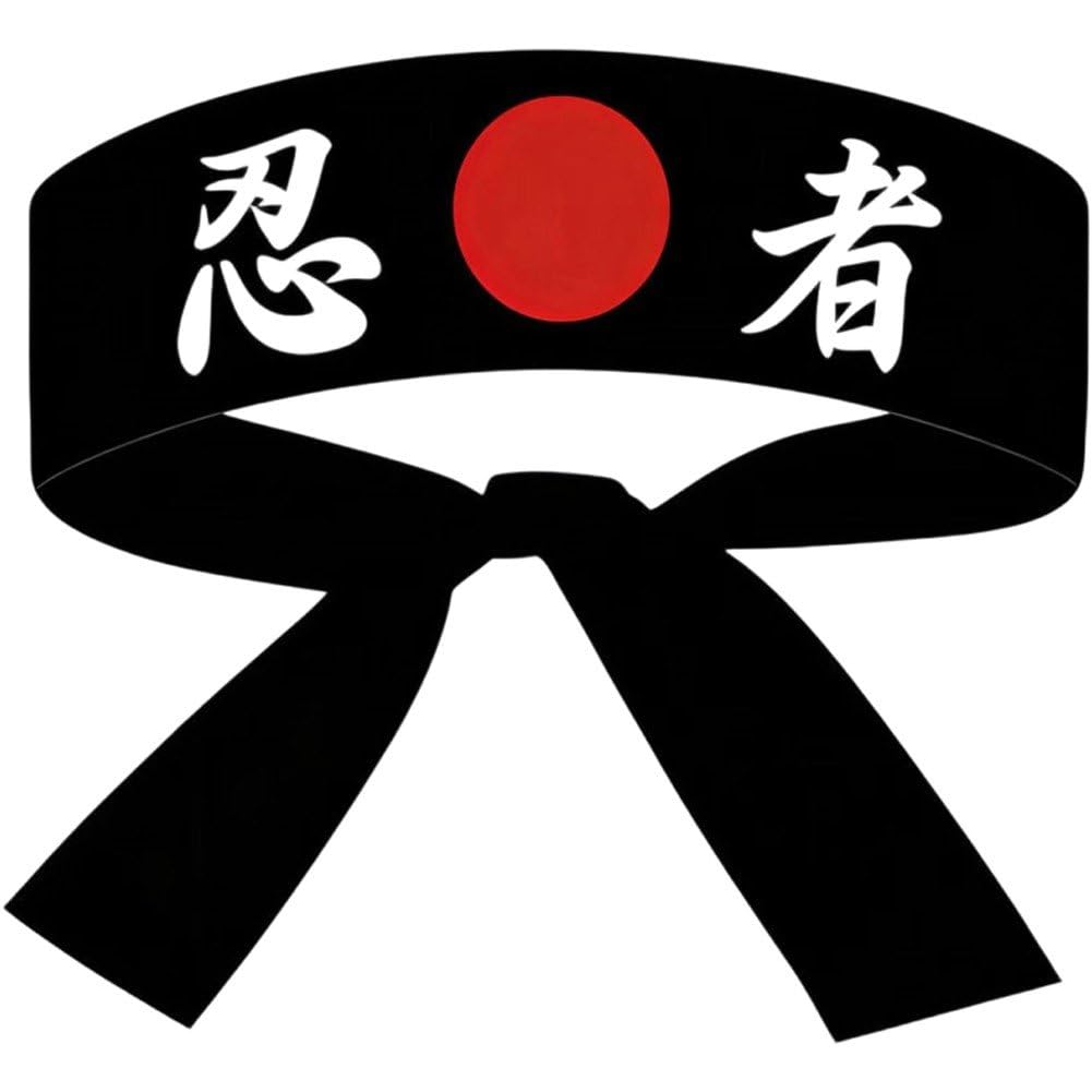 Sslvya Japanese Karate Headband Japanese Sushi Chef Bandana Headwear Headbands for Karate Sports Kitchen Cooking Headbands Birthday Party Favors
