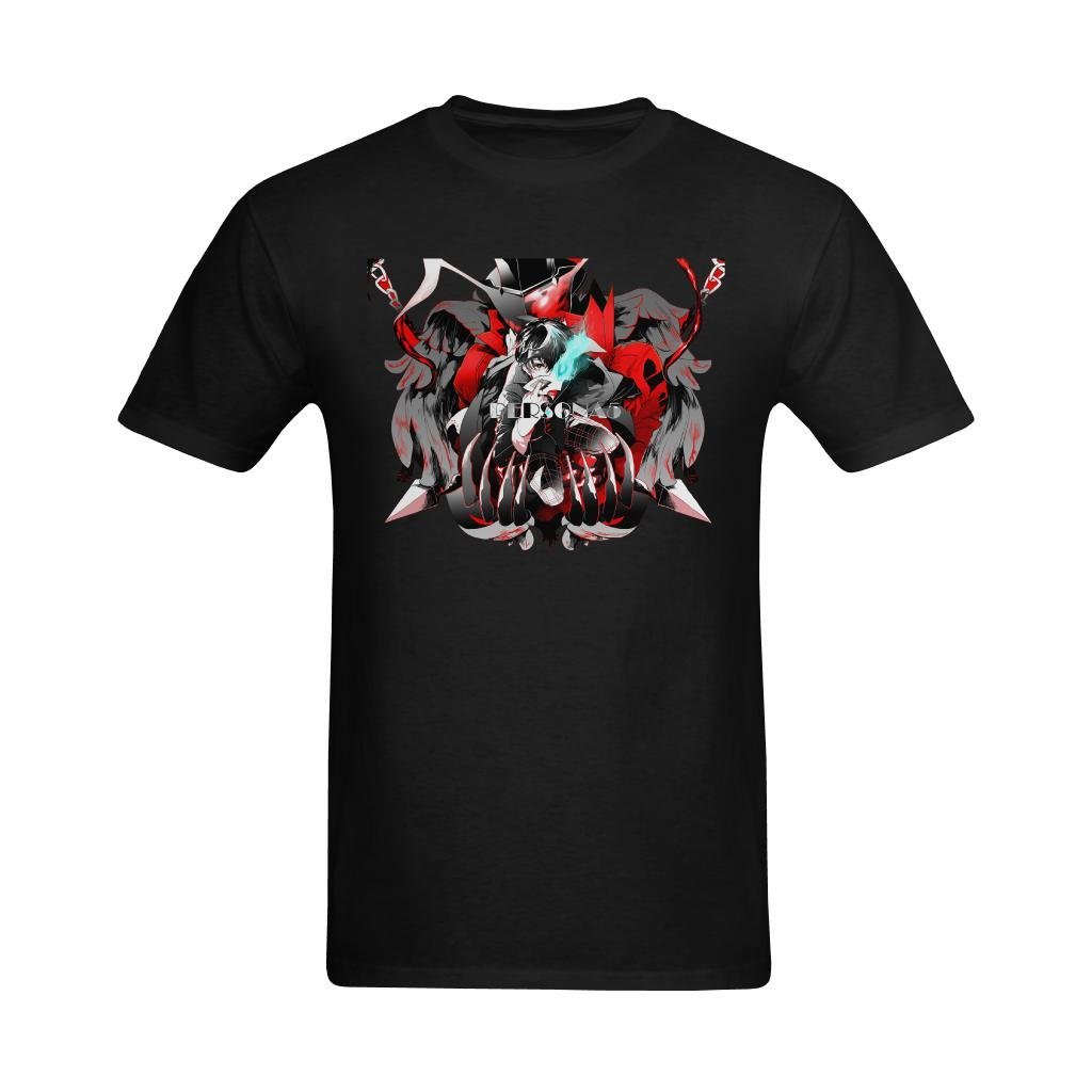 Men's Shin Megami Tensei PERSONA 5 Design T-Shirt - Heart T Shirt US Size Medium