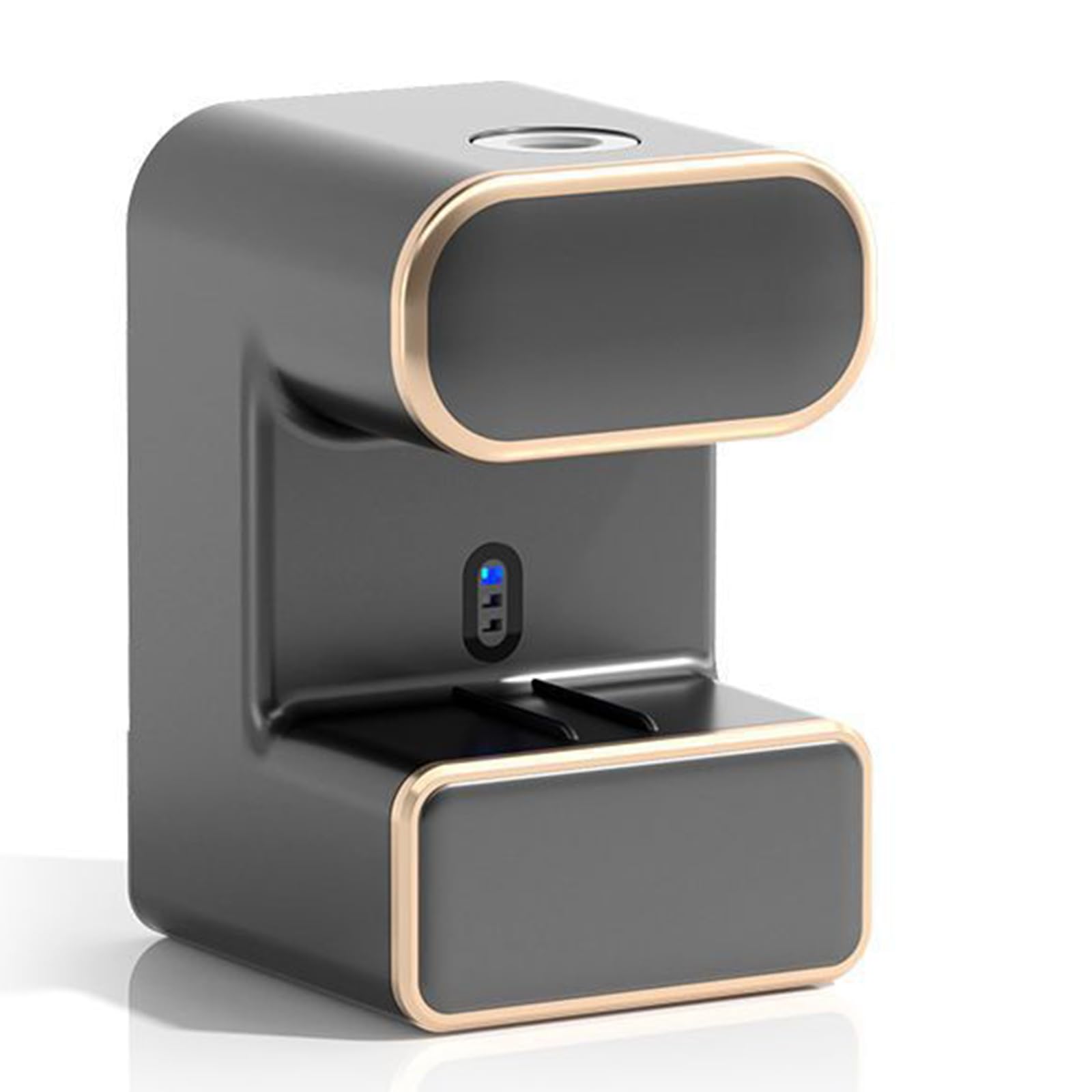 Dispensador automático de pasta de dientes, sensor automático montado en la pared, 3 ranuras para cepillo de dientes para baño e inodoro