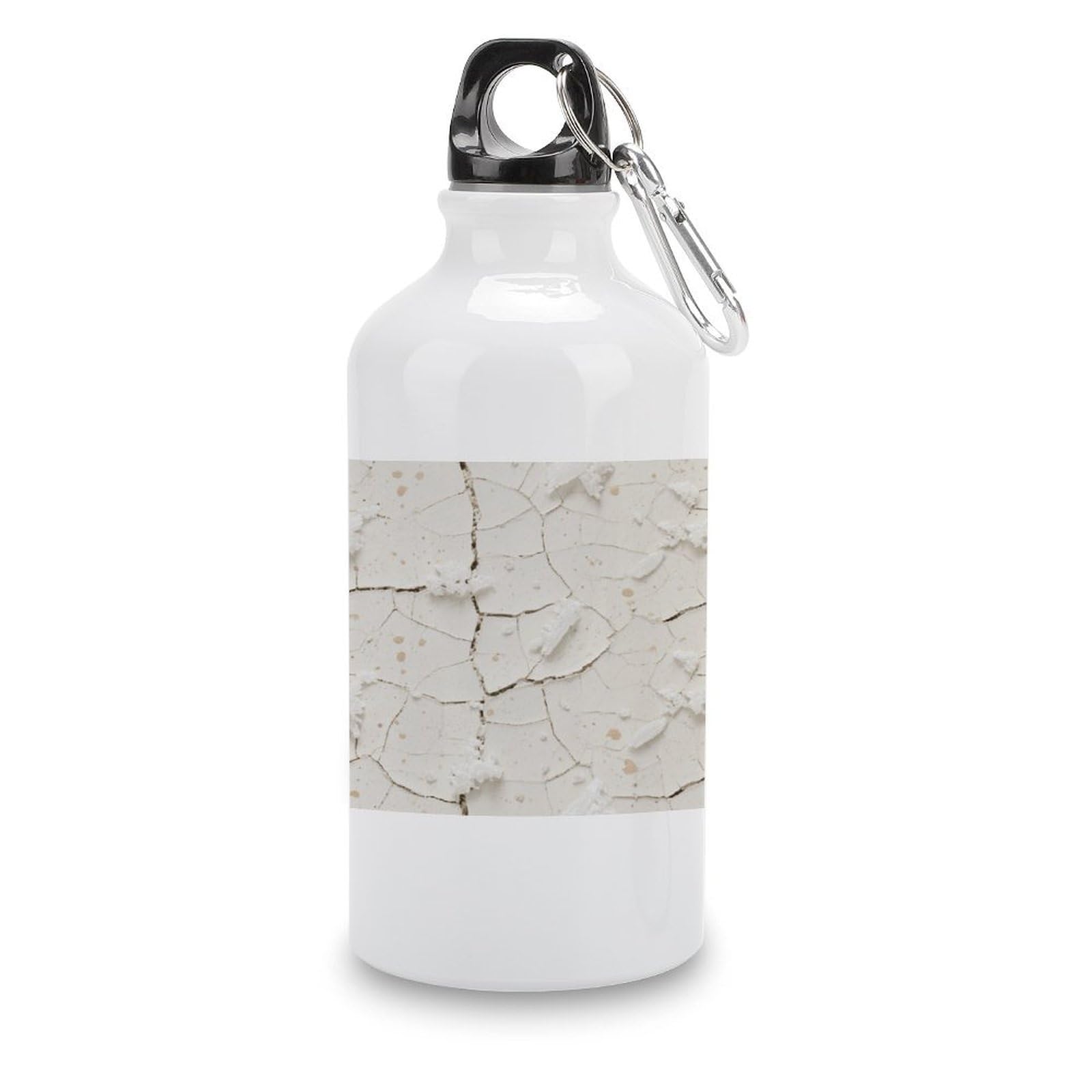 Fekiloot Style Gypsum Salt Crystals Aluminum Water Bottle Travel Tumbler Reusable Lightweight Outdoor Sports Water Bottles For Gym Sports Camping Hiking Fishing400ml