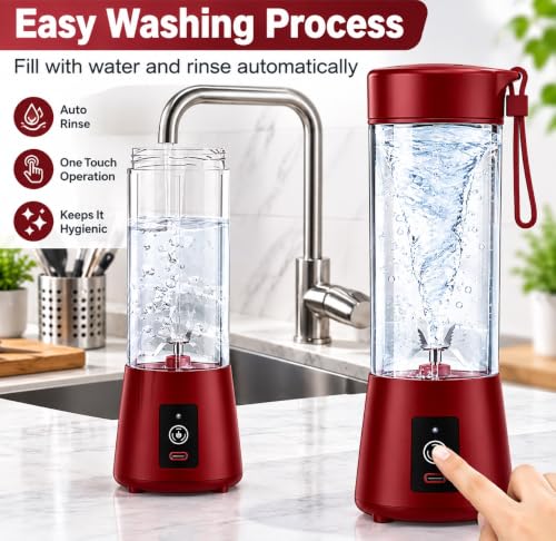 Xapiaxa Store Xapiaxa Portable Blender 6-Blade USB Rechargeable - Image 5