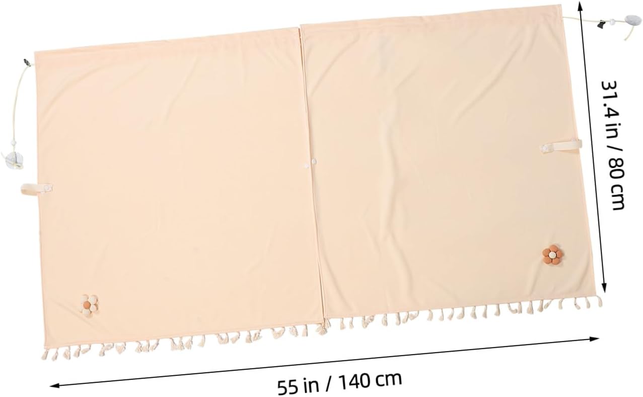 Car Divider Curtain for Car Windows Blackout Privacy Sun Shade Side Window Shades Heat Insulation UV Protection for Camping Sleeping Road Trips