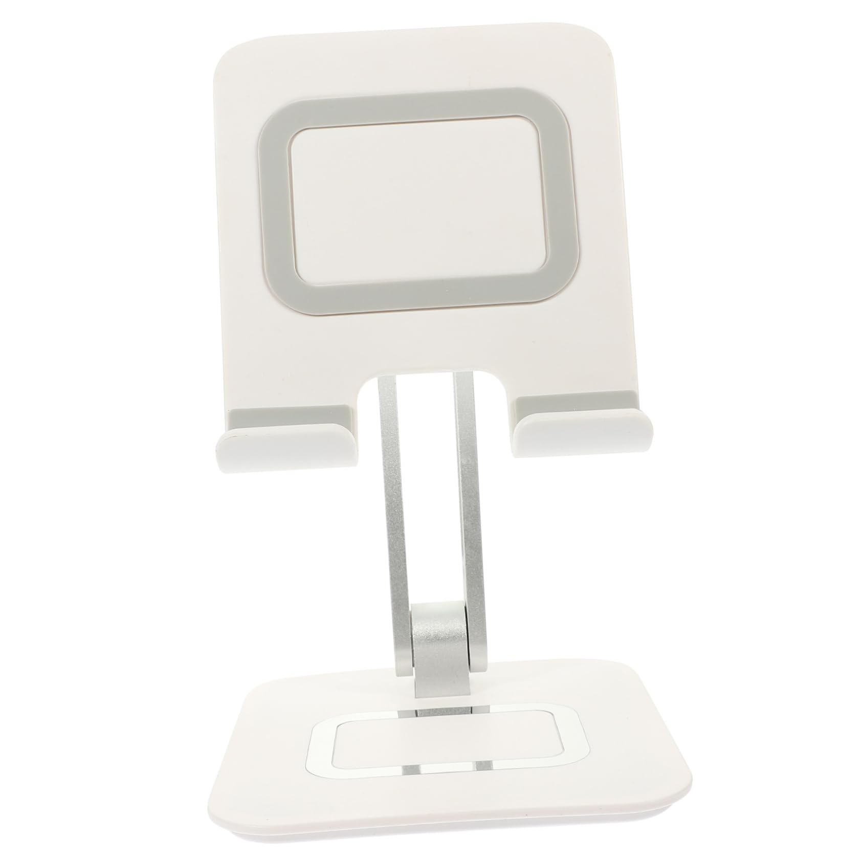HOMSFOU Support Pliable de Téléphone de Bureau en Métal, Blanc