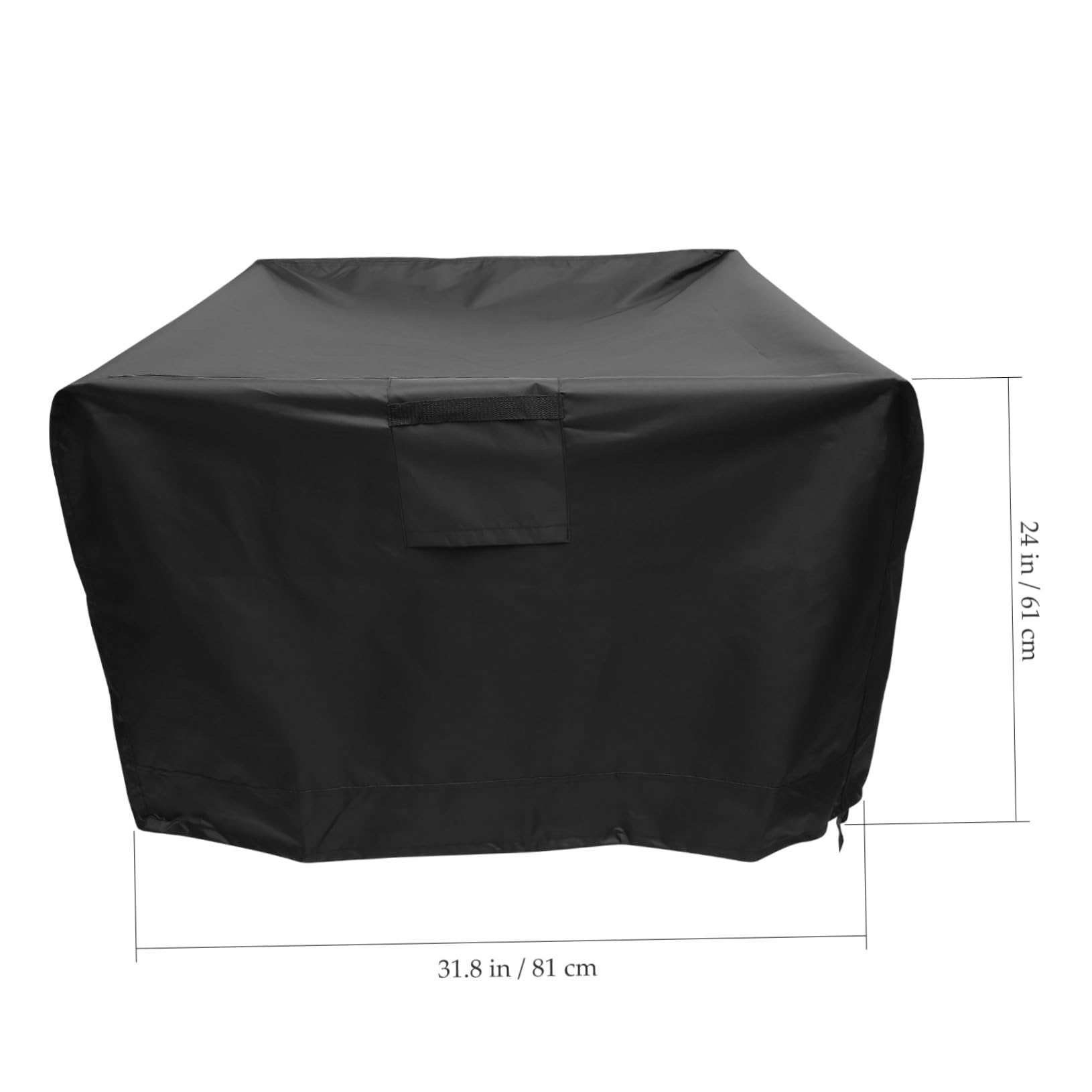 Copertura per Barbecue Rotonda Oxford 420d Protezione UV e Antifoglia per Barbecue Esterno Elegante e Resistente Nero
