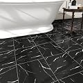 20-Pack Peel and Stick Floor Tiles Vinyl Floor 12 x 12 inch Self Adhesive Waterproof Flooring Planks DIY for Bathroom, Kitchen, Living Room, RV, Cover 20 Sq. Ft, Black Vein Marble