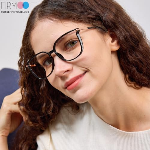 Image of Firmoo Blue Light Glasses for Women /Men, Computer Blue Light Blocking - Lightweight TR90 Square Frames
