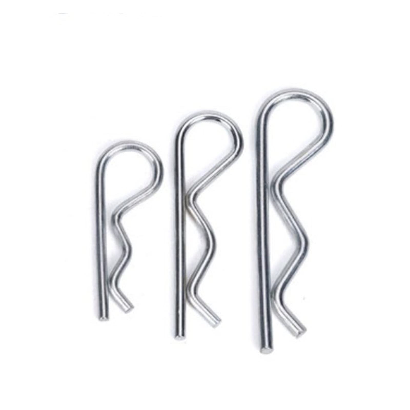 Zawleczki Trzpień blokujący 5-20 sztuk ze stali nierdzewnej w kształcie litery R zawleczka sprężynowa Pin 1.2mm 1.8mm 2mm 3mm 4mm Dia elementy mocujące do naprawy samochodów)(M4-80 SS(5PCS))
