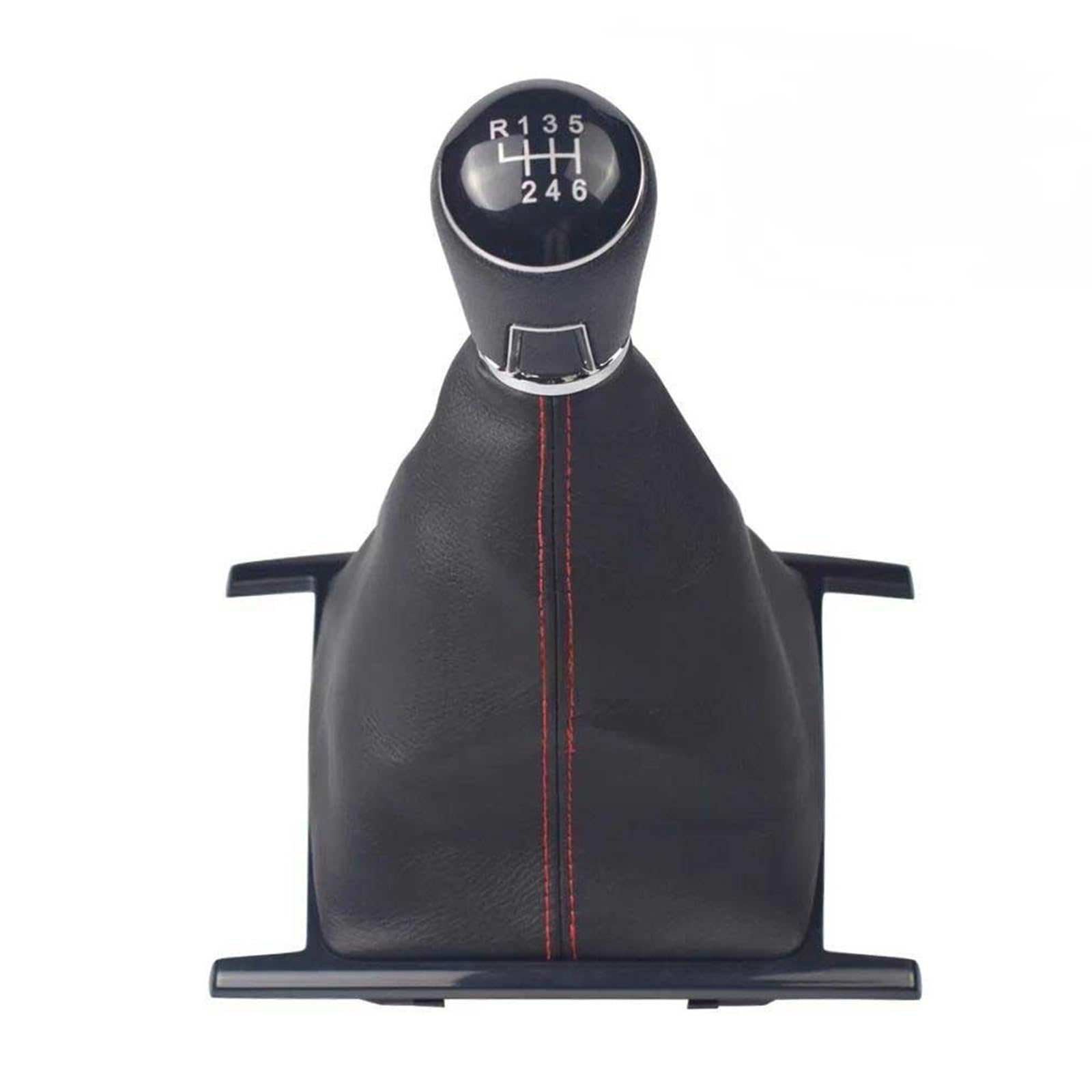 Poanbcgy 6 Speed Red Gear Stick Shift Knob Leather Gaiter Boot Cover Car 6 Speed For Amarok 2010 2011 2012 2013 2014 2015 2016 2017 2018-2022 Replacement Parts(6 Speed Red)