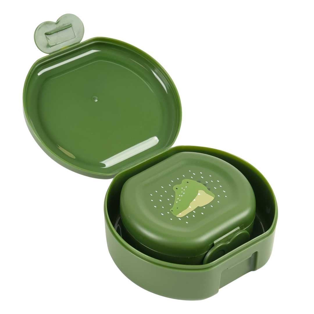 Trixie Lot de 2 boîtes à goûter avec clip - Mr. Alligator