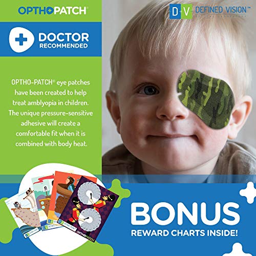Image of Opthopatch Eye Patches for Kids - Extra Sensitive Adhesive - Boys' Design [Series I] - 40 Count + 1 Reward Chart