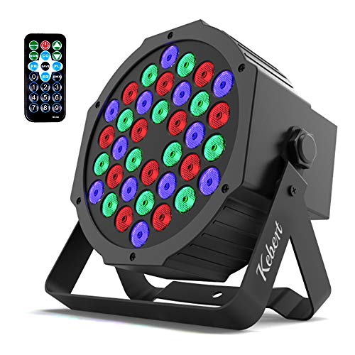Kebert Par Lights, 36 Led Dj Stage Lights With Remote Control And Dmx, 1W Rgb Sound Actevated Stage Lights, 9 Modes Par Led Flood Lights For Wedding Bar Party Dj Show #TOP2