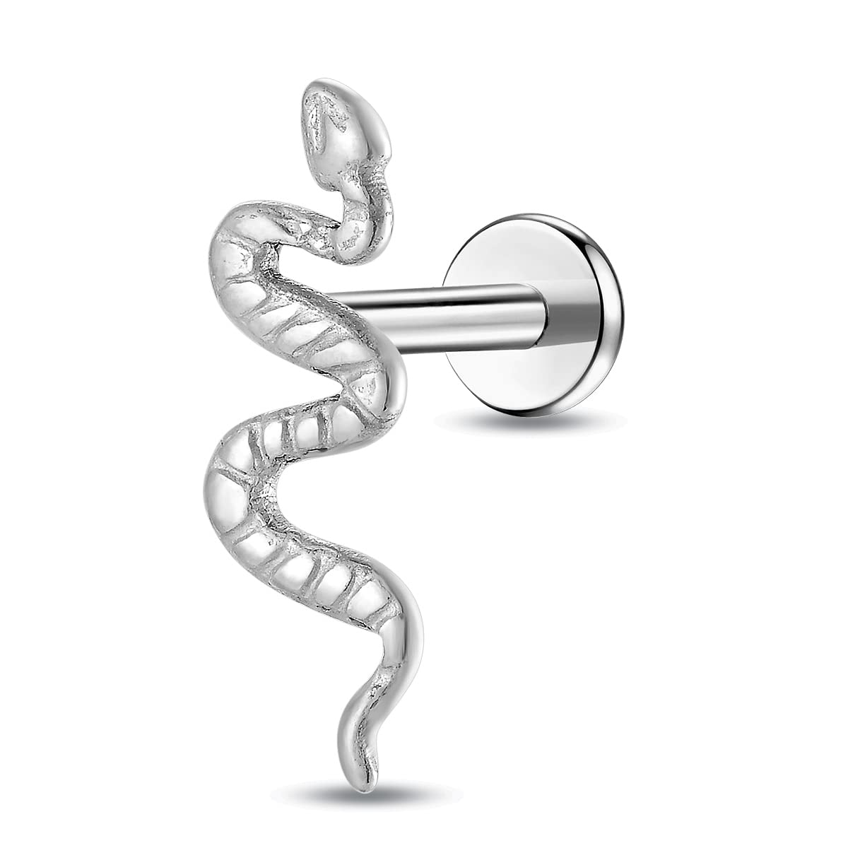 KaseStyle G23 Titanium Labret Studs 16G Lip Studs Cluster Earrings Piercing Internally Threaded Medusa Ring Cartilage Monroe Piercing Jewelry