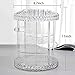 Cozihoma Acrylic Makeup Organizer Multi-Function Acrylic Carousel Makeup Holder Cosmetic Storage Fits for Lots of Cosmetics and Accessories (Rotate)