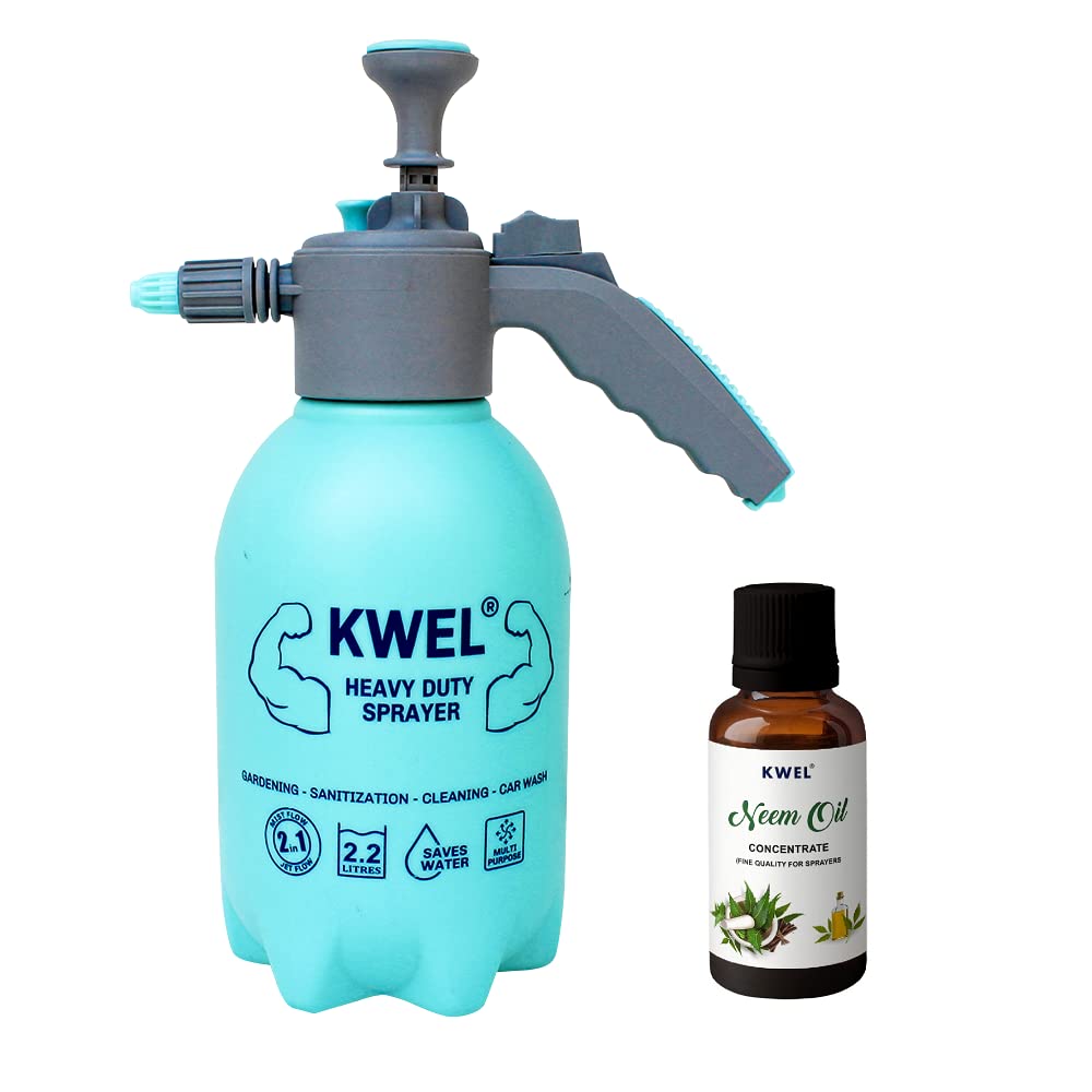 KWEL Combo of Heavy Duty Sprayer Spray Bottle Jet & Mist Sprayer & Neem Oil 2 Litre - Pack of (B09KPYMWXB) Amazon Price History, Amazon Price Tracker