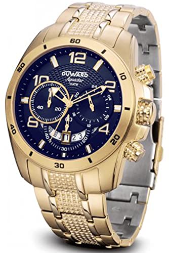 Duward aquastar Racing Reloj para Hombre Analógico de Cuarzo con Brazalete de Acero Inoxidable D95500.15