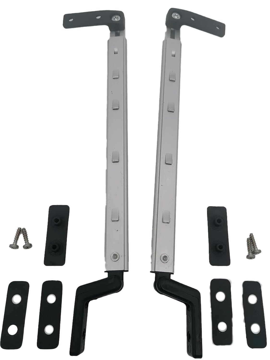CR-MOESANCO® Kit Compases Derecho + Izquierdo para Caravana, Brazo para Ventana Autocaravana Soporte Sujeción Soporte Elevación sin Cierre (230mm)