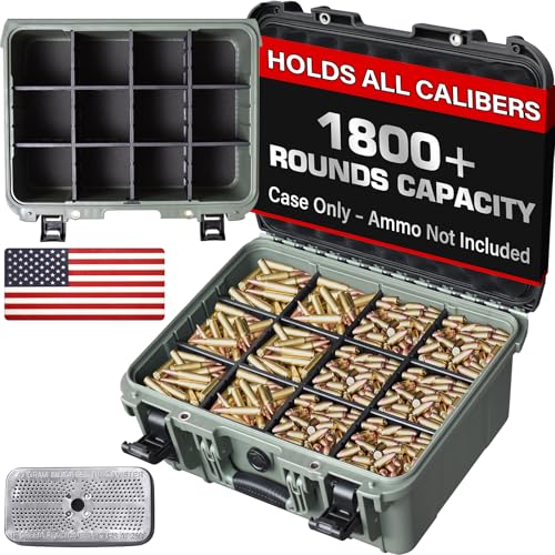 Waterproof Lockable Ammo Storage Box – Heavy Duty...